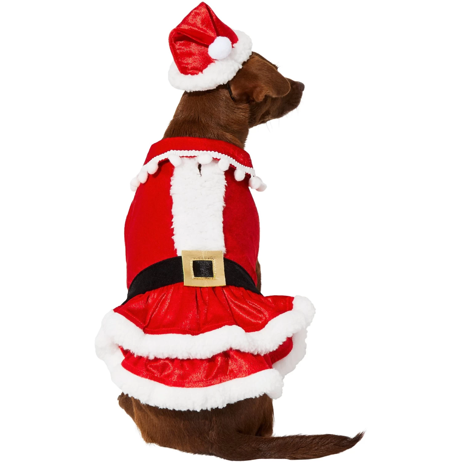 Frisco Mrs. Claus Dog & Cat Costume 3 Frisco Mrs. Claus Dog & Cat Costume - Image 3