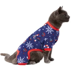 Frisco Snowy Nights Dog & Cat Cozy Polar Fleece PJs -Frisco 276448 PT2. AC SS1800 V1637683010