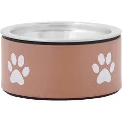 Frisco Paw Print Non-Skid Stainless Steel Dog & Cat Bowl