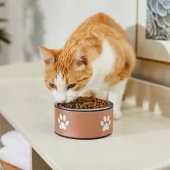 Frisco Paw Print Non-Skid Stainless Steel Dog & Cat Bowl -Frisco 277546 PT3. AC SS1800 V1630347716