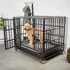 Frisco Ultimate Foldable & Stackable Heavy Duty Steel Metal Single Door Dog Crate