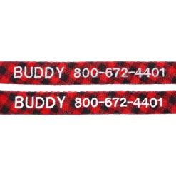 Frisco Buffalo Check Polyester Personalized Dog Collar -Frisco 280763 PT2. AC SS1800 V1621540648