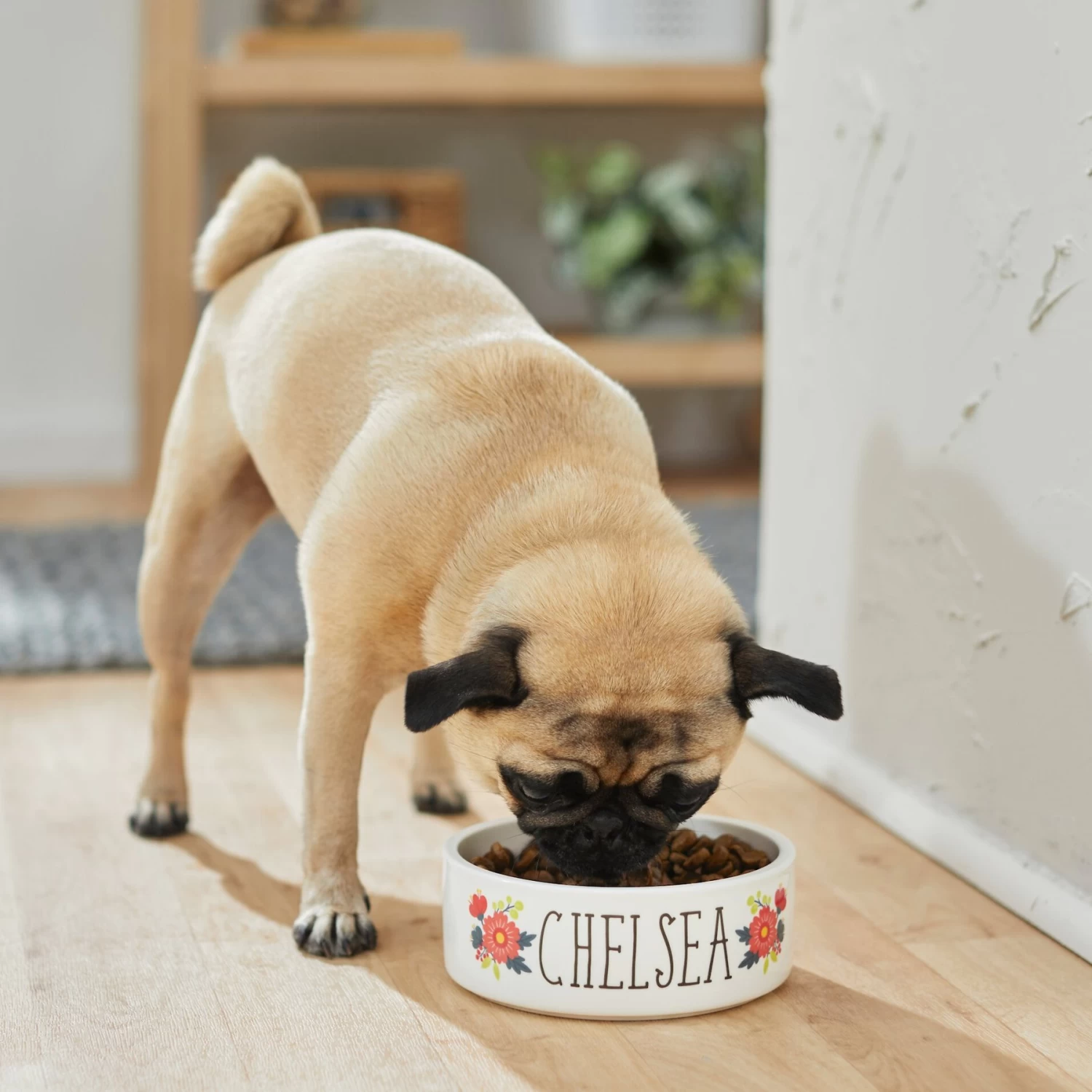 Frisco Flower Ceramic Personalized Dog Bowl 3 Frisco Flower Ceramic Personalized Dog Bowl - Image 3