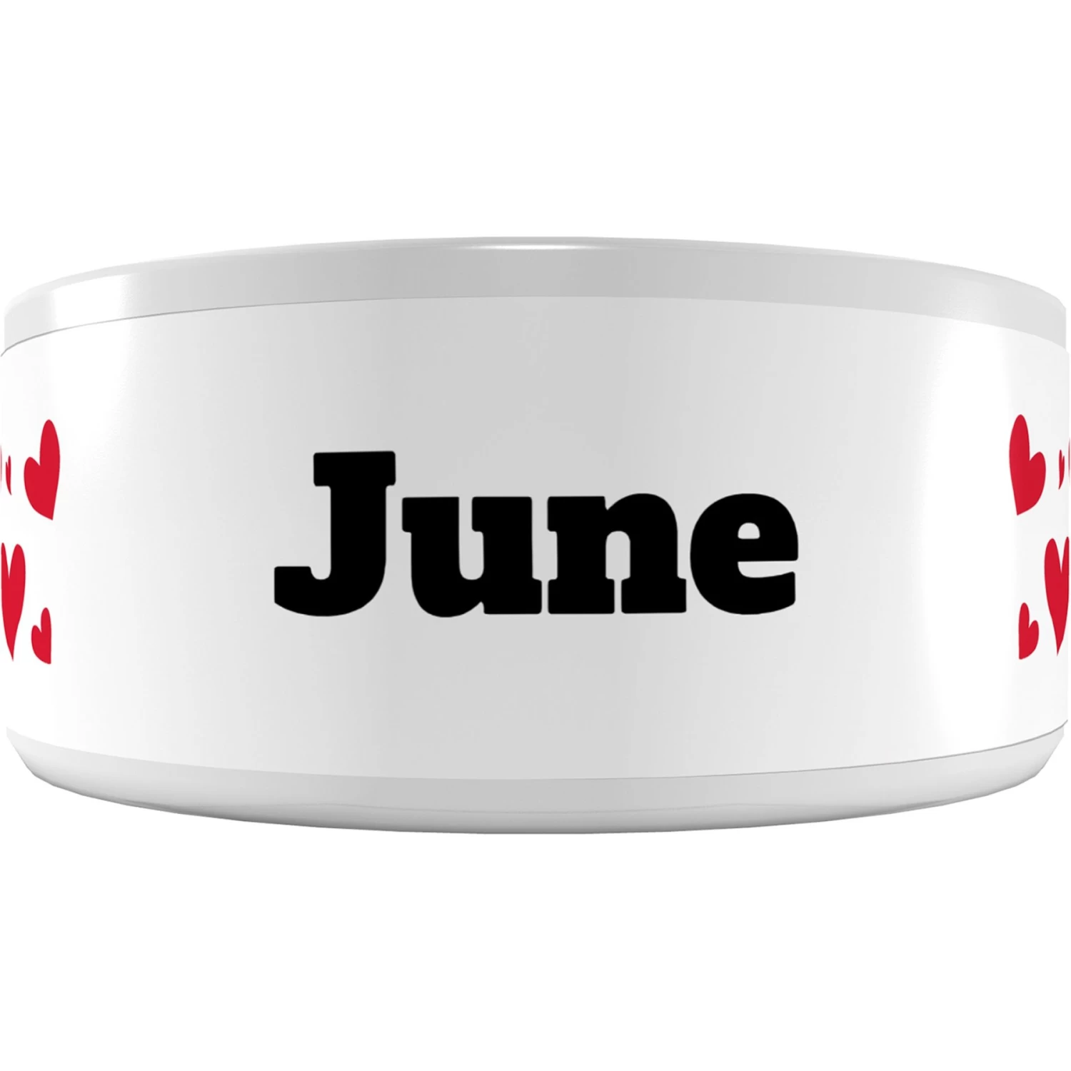 Frisco Hearts Ceramic Personalized Dog Bowl 1 Frisco Hearts Ceramic Personalized Dog Bowl