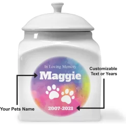 Frisco "In Loving Memory" Paw Print Personalized Urn -Frisco 287042 PT4. AC SS1800 V1633702690