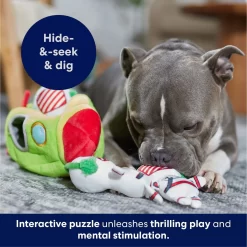 Frisco Holiday Rocket Ship Hide & Seek Puzzle Plush Squeaky Dog Toy -Frisco 287101 PT5. AC SS1800 V1695659151