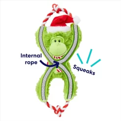 Frisco Holiday Monkey Plush With Rope Squeaky Dog Toy 8 Frisco Holiday Monkey Plush With Rope Squeaky Dog Toy -Frisco 287115 PT2. AC SS1800 V1695044339