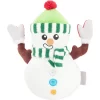 Frisco Holiday Naughty Or Nice Snowman Reversible Plush Squeaky Dog Toy
