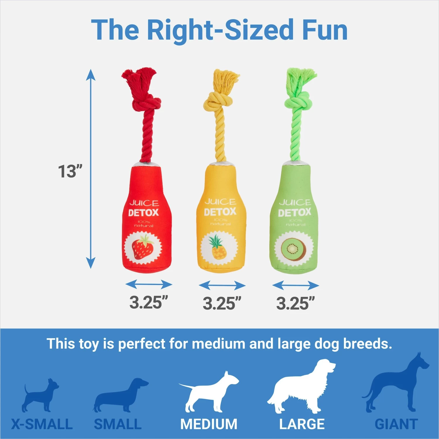 Frisco New Year, New Me Juice Cleanse Plush Squeaky Dog Toy 2 Frisco New Year, New Me Juice Cleanse Plush Squeaky Dog Toy - Image 2