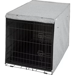 Frisco Faux Linen Dog Crate Cover