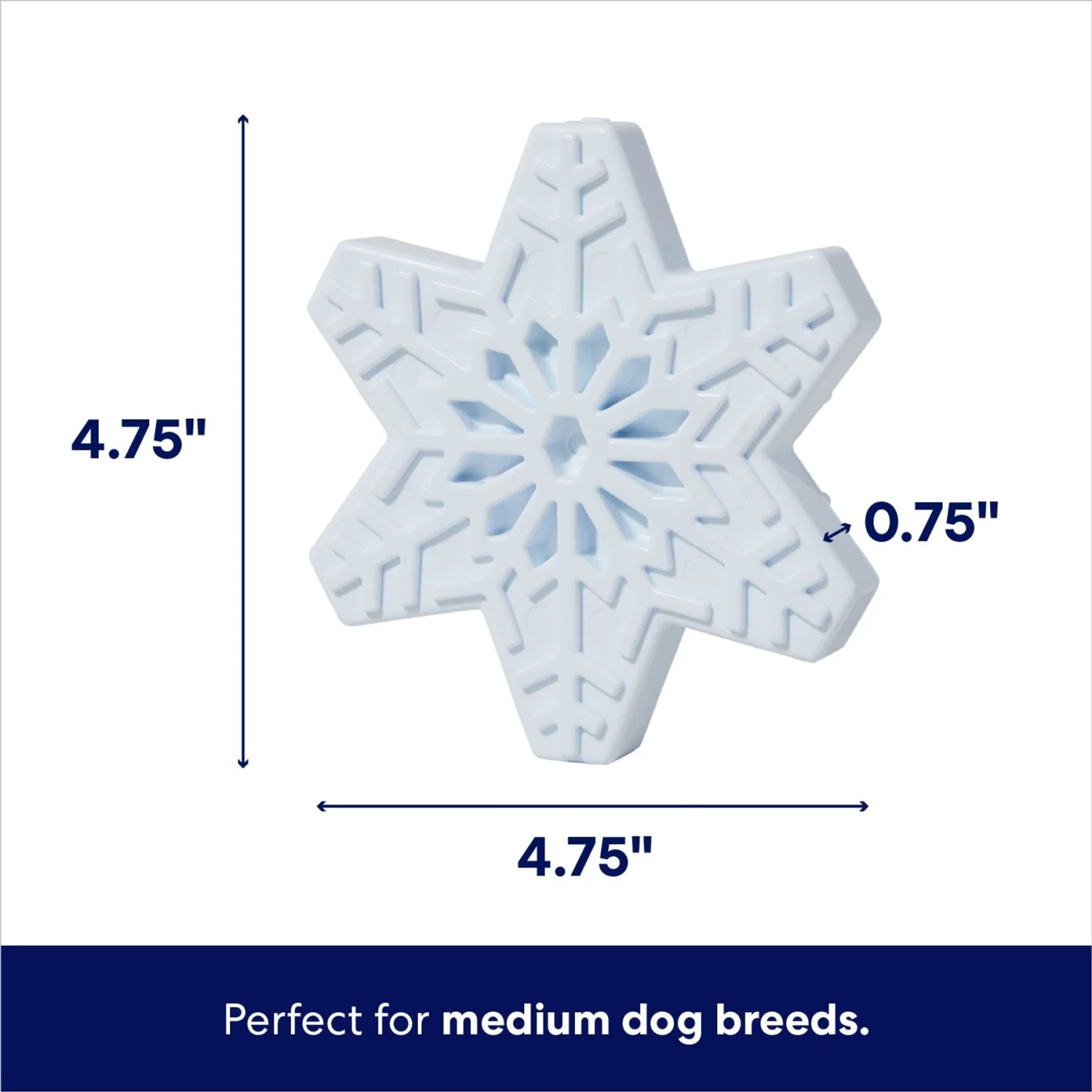 Frisco Holiday Nylon Snowflake Dog Chew Toy, Peanut Butter Flavor, Medium 2 Frisco Holiday Nylon Snowflake Dog Chew Toy, Peanut Butter Flavor, Medium - Image 2