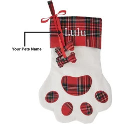 Frisco Paw Personalized Plaid Dog & Cat Stocking 5 Frisco Paw Personalized Plaid Dog & Cat Stocking -Frisco 295069 PT3. AC SS1800 V1634657029