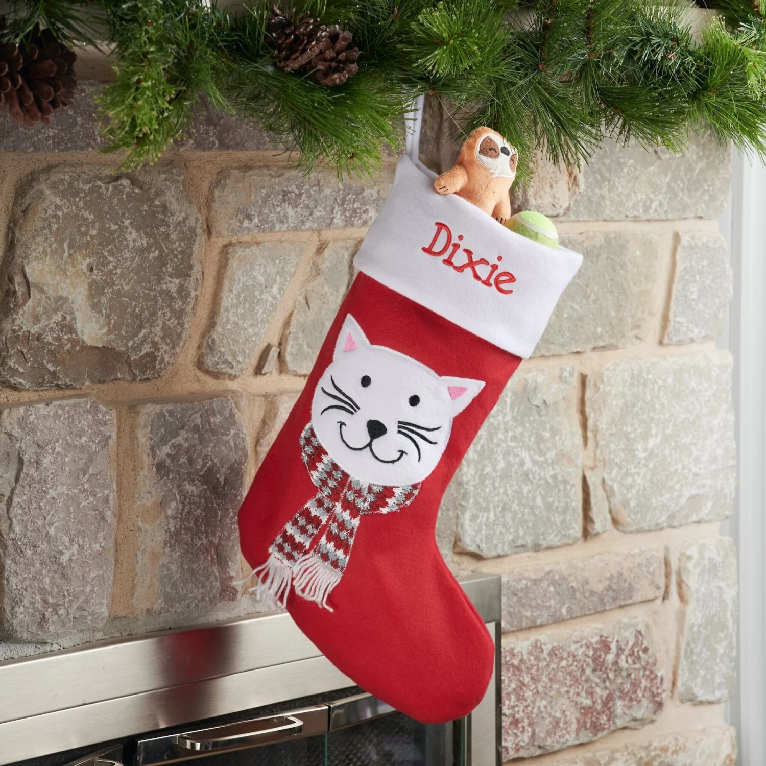 Frisco Holiday Personalized Cat Stocking 2 Frisco Holiday Personalized Cat Stocking - Image 2