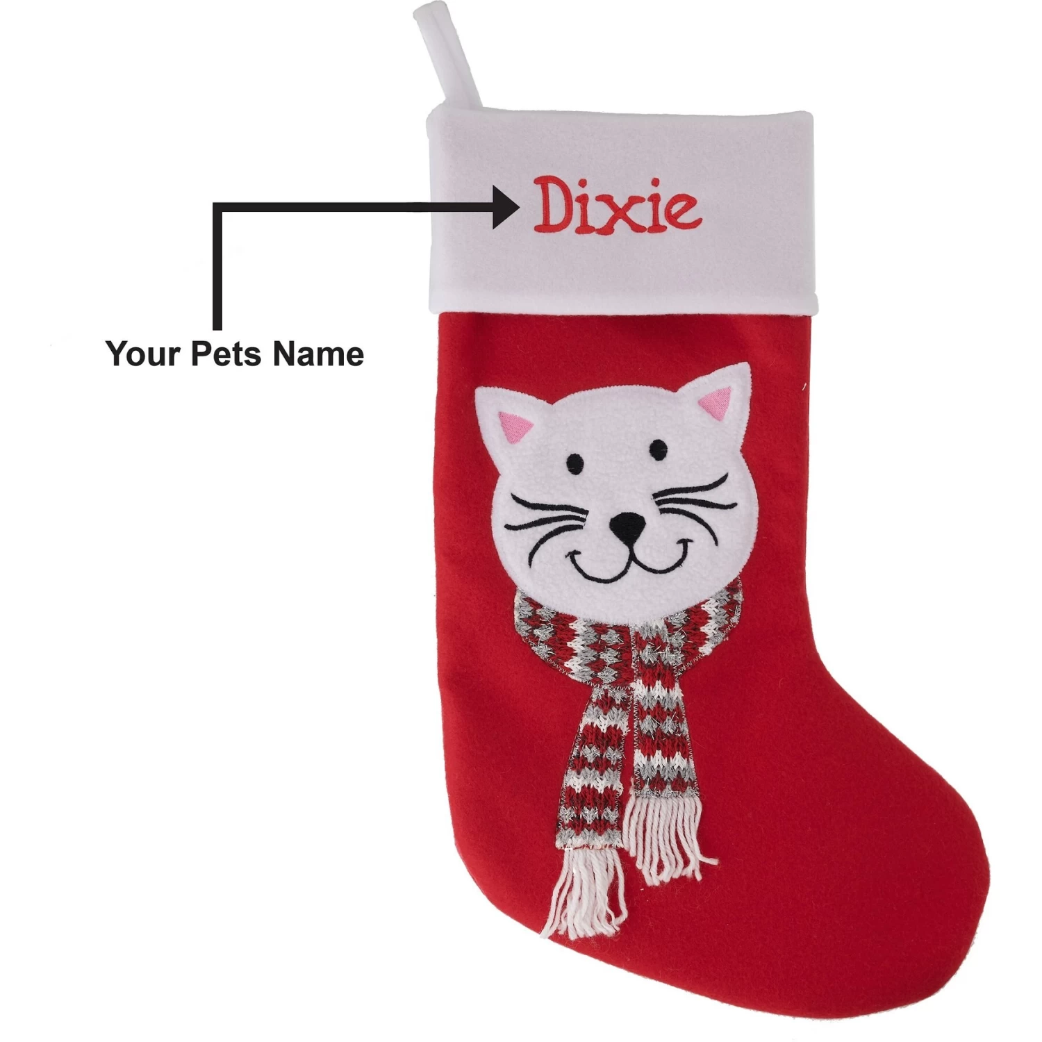 Frisco Holiday Personalized Cat Stocking 3 Frisco Holiday Personalized Cat Stocking - Image 3