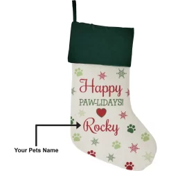 Frisco Personalized Paws Cat & Dog Holiday Stocking -Frisco 295077 PT3. AC SS1800 V1634657012