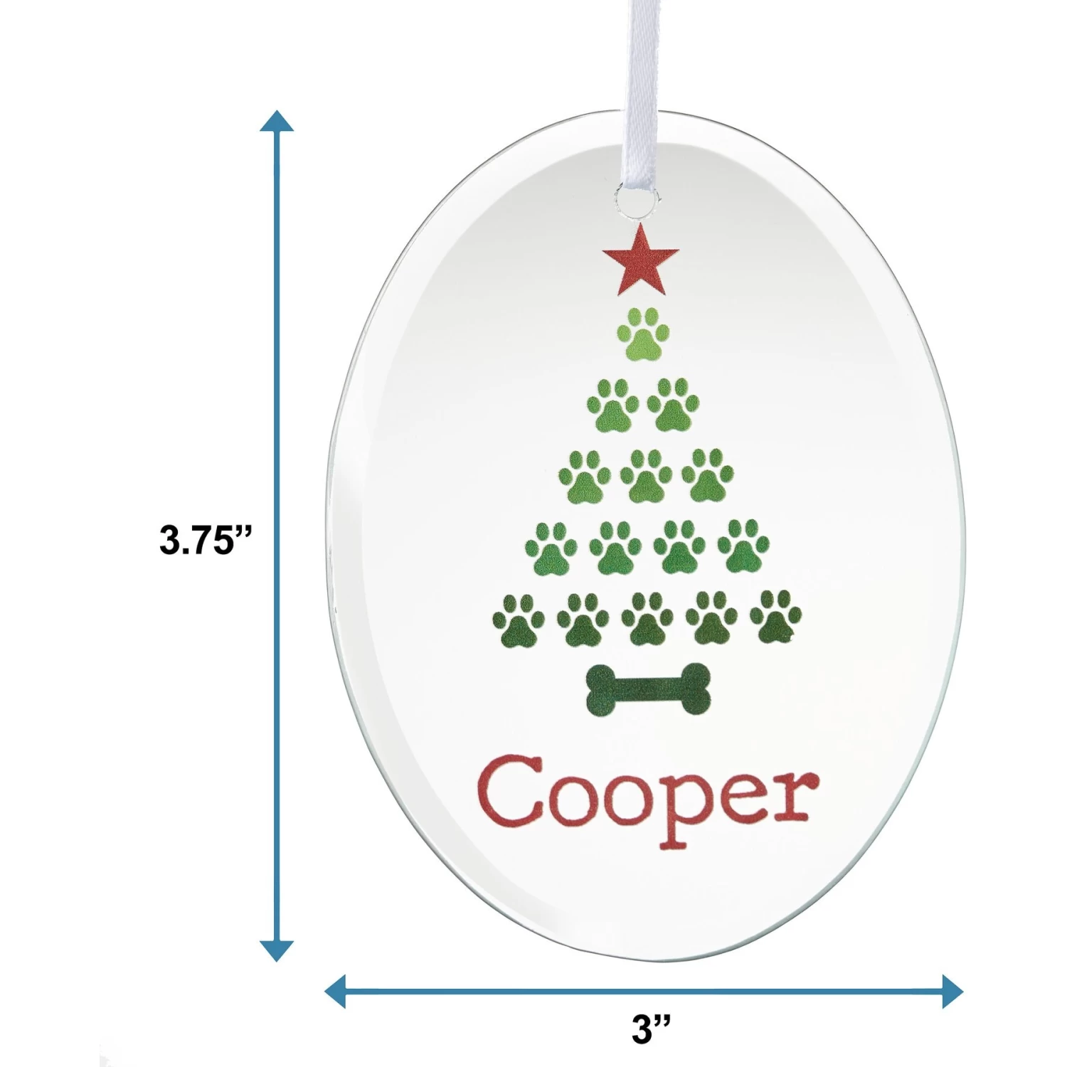 Frisco Christmas Tree Glass Personalized Ornament 2 Frisco Christmas Tree Glass Personalized Ornament - Image 2