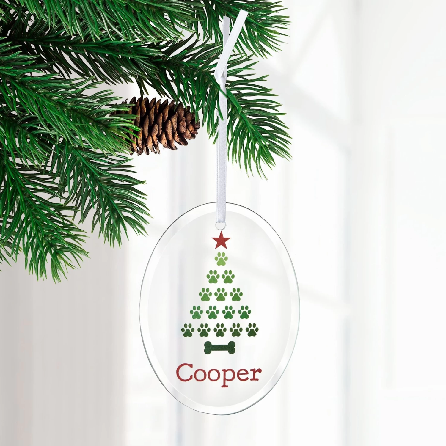 Frisco Christmas Tree Glass Personalized Ornament 3 Frisco Christmas Tree Glass Personalized Ornament - Image 3