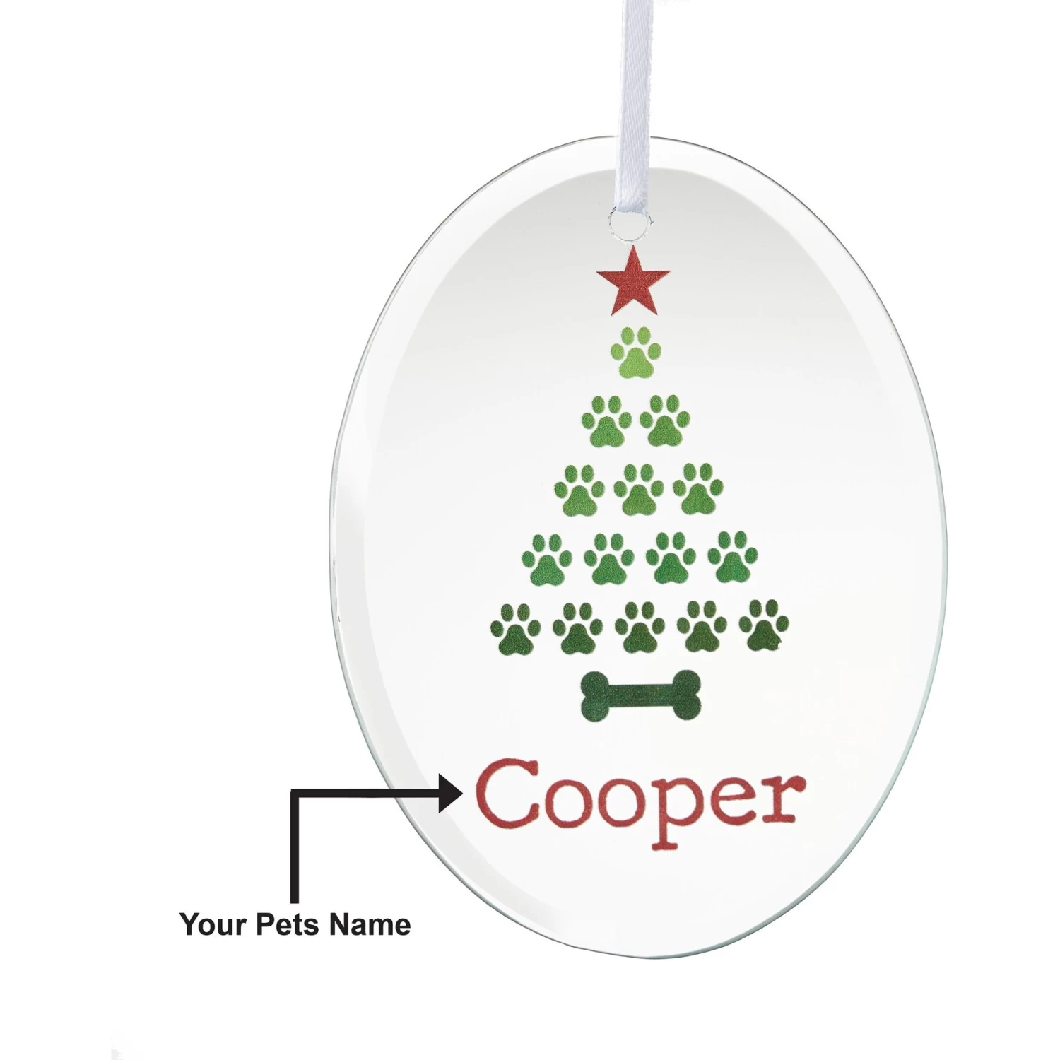 Frisco Christmas Tree Glass Personalized Ornament 5 Frisco Christmas Tree Glass Personalized Ornament - Image 5