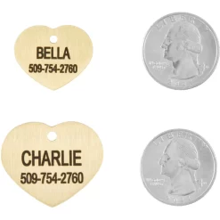 Frisco Brass Personalized Dog & Cat ID Tag, Heart 8 Frisco Brass Personalized Dog & Cat ID Tag, Heart -Frisco 296197 PT5. AC SS1800 V1628186498