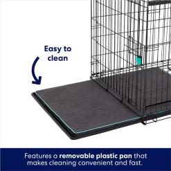 Frisco Heavy Duty Enhanced Lock Sliding Double Door Fold & Carry Wire Dog Crate & Mat Kit -Frisco 297461 PT4. AC SS1800 V1633115628