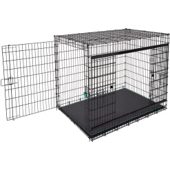 Frisco Heavy Duty Enhanced Lock Sliding Double Door Fold & Carry Wire Dog Crate & Mat Kit, 54 Inch 13 Frisco Heavy Duty Enhanced Lock Sliding Double Door Fold & Carry Wire Dog Crate & Mat Kit, 54 Inch -Frisco 297463 PT6. AC SS1800 V1633115115
