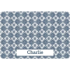 Frisco Boho Damask Personalized Dog & Cat Placemat