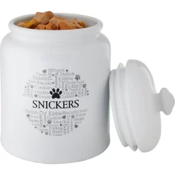 Frisco Ceramic Paw Personalized Treat Jar, 13 Cup, 104oz -Frisco 301183 PT3. AC SS1800 V1630552006