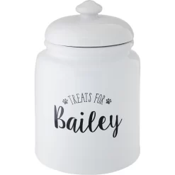 Frisco Ceramic "Treats For" Personalized Treat Jar, 13 Cup, 104oz