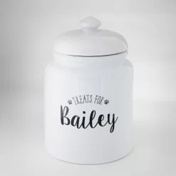 Frisco Ceramic "Treats For" Personalized Treat Jar, 13 Cup, 104oz -Frisco 301185 PT3. AC SS1800 V1630731988
