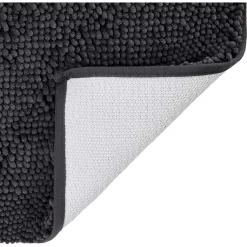 Frisco Microfiber Chenille Shammy Towel & Frisco Microfiber Chenille Paw Print Dog & Cat Mat, Dark Gray -Frisco 303468 PT7. AC SS1800 V1623064958
