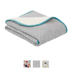 Frisco Sherpa Dog & Cat Blanket & Frisco Sherpa Hexagon Bolster Cat & Dog Bed -Frisco 303598 PT2. AC SS1800 V1623048456