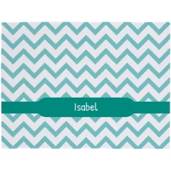 Frisco Personalized Subtle Chevron Soft Fleece Cat & Dog Blanket, 30" X 40"