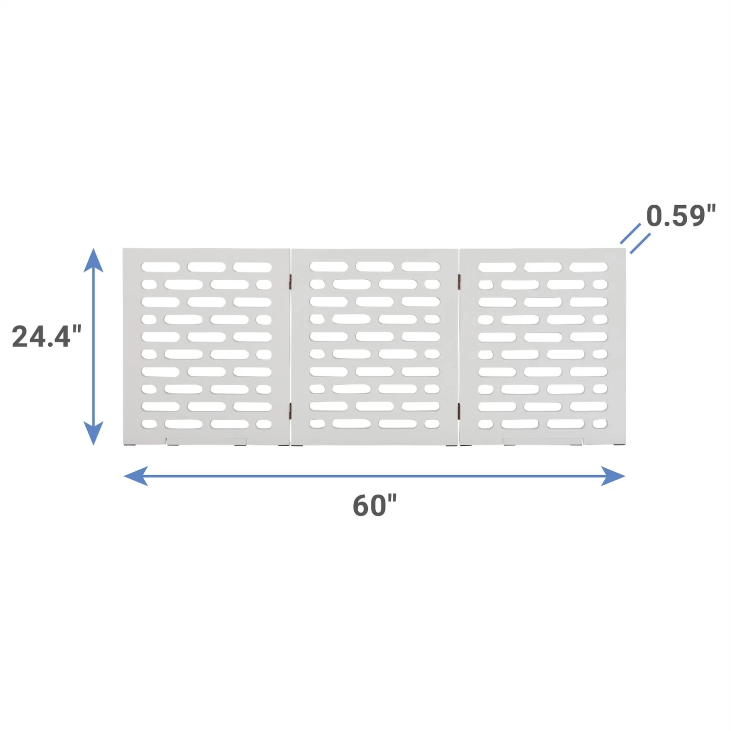 Frisco Deco Horizontal Lines 3-Panel Dog Gate 2 Frisco Deco Horizontal Lines 3-Panel Dog Gate - Image 2