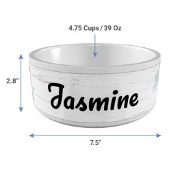Frisco Personalized Rustic Ceramic Dog Bowl, 4.75-cup, 38oz -Frisco 306764 PT3. AC SS1800 V1636036401