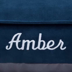 Frisco Personalized Navy Bolstered Bed With Navy Check Bolster 6 Frisco Personalized Navy Bolstered Bed With Navy Check Bolster -Frisco 311766 PT3. AC SS1800 V1630593998