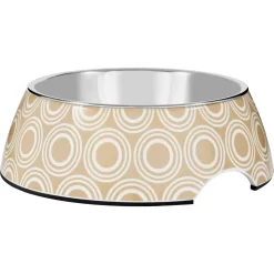 Frisco Circle Design Stainless Steel Dog & Cat Bowl