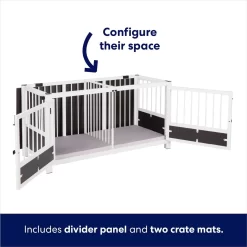 Frisco "Roma" Dog Crate Credenza & Mat -Frisco 315189 PT4. AC SS1800 V1636564342