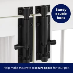 Frisco "Roma" Dog Crate Credenza & Mat -Frisco 315189 PT6. AC SS1800 V1634154899