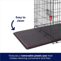 Frisco XX-Large Heavy Duty Enhanced Lock Double Door Wire Dog Crate, Fold & Carry Wire Dog Crate & Mat Kit, 54" -Frisco 318116 PT4. AC SS1800 V1634155019