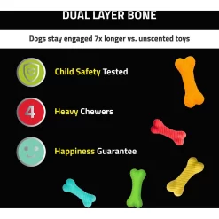 Frisco Fetch Squeaking Colorful Tennis Ball Dog Toy & Playology Scented Dual Layer Bone Dog Toy 16 Frisco Fetch Squeaking Colorful Tennis Ball Dog Toy & Playology Scented Dual Layer Bone Dog Toy -Frisco 319022 PT7. AC SS1800 V1630551392