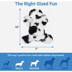 Frisco Cow Plush Squeaky Dog Toy & Playology Scented Dual Layer Ring Dog Toy -Frisco 319488 PT2. AC SS1800 V1630623994