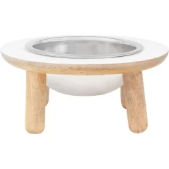 Frisco Premium Round Shape Elevated Single Dog & Cat Bowl