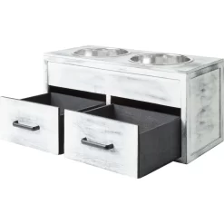 Frisco Premium Wood Elevated Large Breed Dog Bowl With Storage Station, 10 Cup -Frisco 331505 PT5. AC SS1800 V1657656894