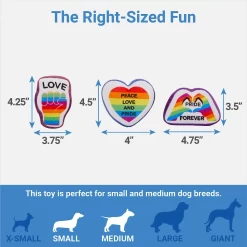 Frisco Pride Rainbow Hide & Seek Puzzle Plush Squeaky Dog Toy -Frisco 331673 PT2. AC SS1800 V1649785282