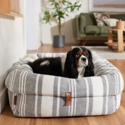 Frisco Farmhouse Deep Cuffed Cuddler Dog Bed
