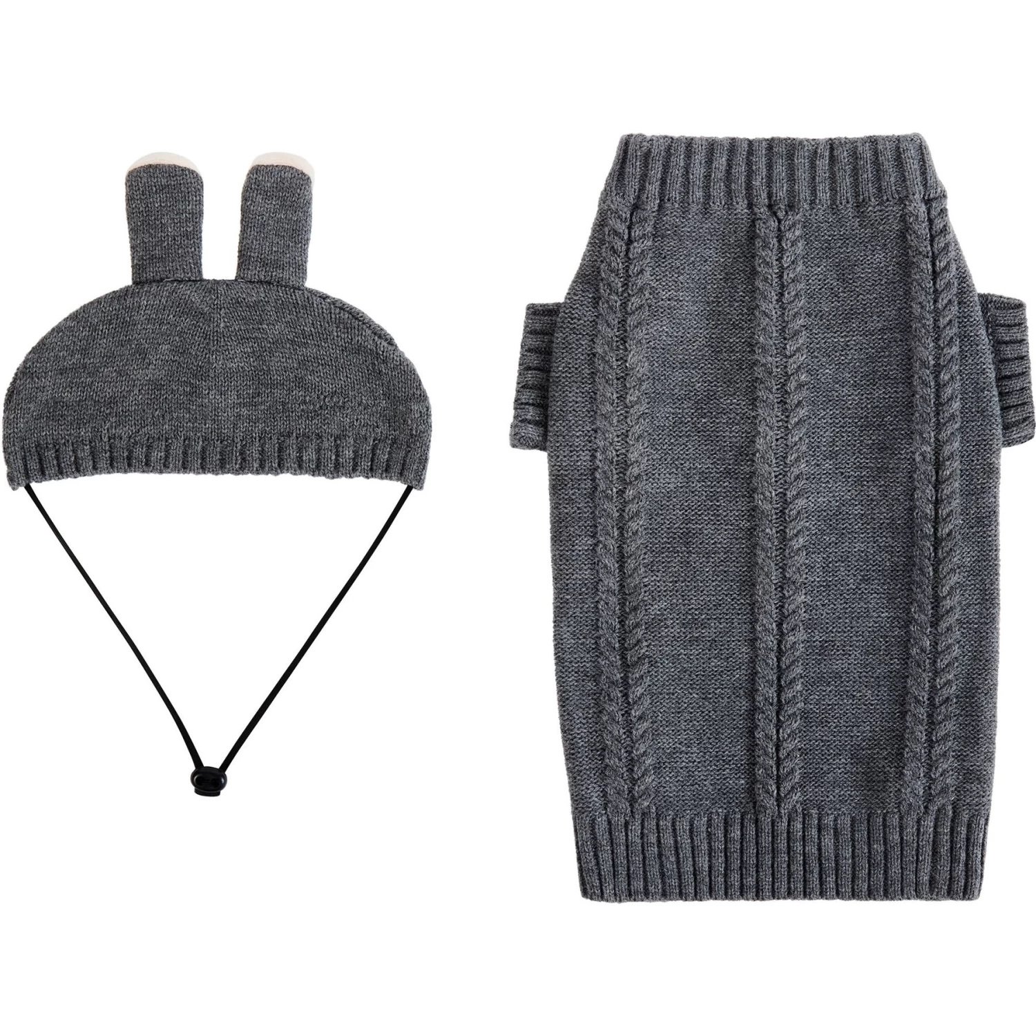 Frisco Bunny Hooded Dog & Cat Sweater 4 Frisco Bunny Hooded Dog & Cat Sweater - Image 4