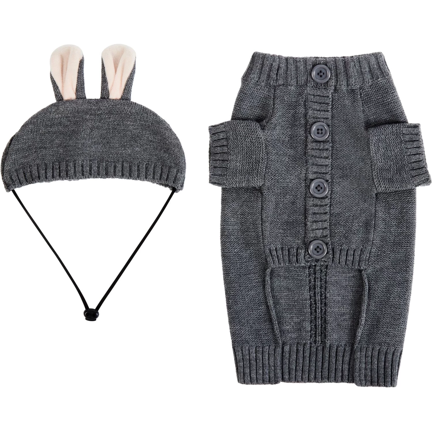 Frisco Bunny Hooded Dog & Cat Sweater 5 Frisco Bunny Hooded Dog & Cat Sweater - Image 5