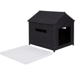 Frisco Outdoor Wicker Dog House & Bed -Frisco 356073 PT2. AC SS1800 V1651003001