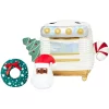 Frisco Holiday Mrs. Claus's Baking Hide & Seek Puzzle Plush Squeaky Dog Toy