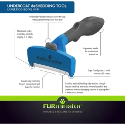 FURminator Long Hair Dog Deshedding Tool & Frisco Shed Reducing Waterless Grooming Wipes For Dogs & Cats, 50 Count -Frisco 575134 PT4. AC SS1800 V1657660396